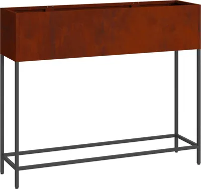 Produktbild von Hochbeet Gartenpflanzer Rostig 100 x 26 x 82 cm Wetterfeststahl