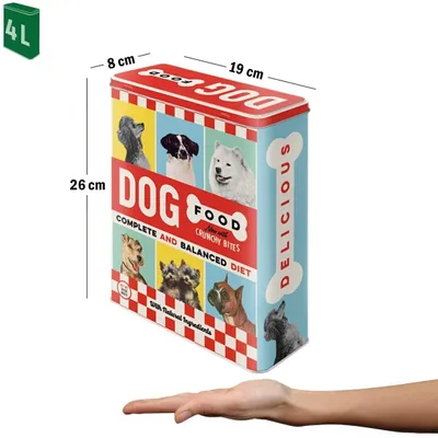 Produktbild von Nostalgic-Art Vorratsdose XL, 4 l, Dog Food, Vintage Design, Geschenk-Idee für Hunde-Besitzer