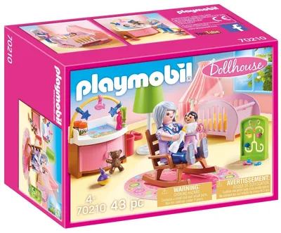 Produktbild von PLAYMOBIL Dollhouse 70210 Babyzimmer mit Babybett und Figuren, ab 4 Jahren