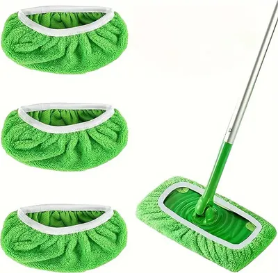 Produktbild von 3 Stück wiederverwendbar für Swiffer Bodenwischer, trockene Bodentücher für Swiffer Kehrwischer, nasse und trockene Universal-Bodentücher zum Reinigen