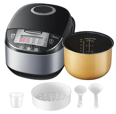 Reiskocher 10 Tassen, 1,8 L, 11 Funktionen, LED, Timer, schwarz