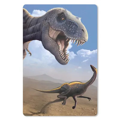 Produktbild von MuchoWow® Mauspad Mousepad Dino - Wildlife - Zeichnung - Kinder - Kinder - Kinder 40x60 cm - Mousepads - Maus Mat - Pad - Mausunterlage - Schreibtisch Accesoire