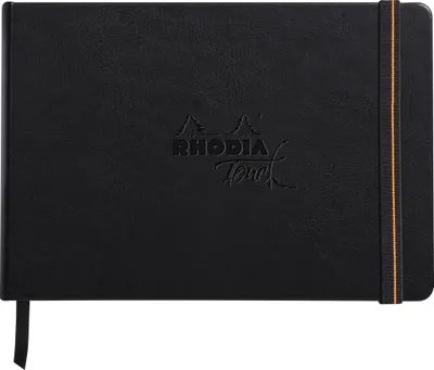 Produktbild von Rhodia Touch Calligrapher book fest A5 32 Bl blanko 250g Schwarz 116124C