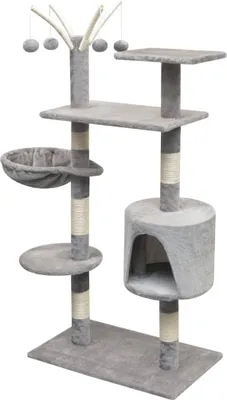 Produktbild von vidaXL Katzen-Kratzbaum 125 cm Grau