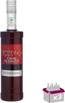 Produktbild von Lot de 3 Vedrenne - Crème de griotte 15° - 70cL