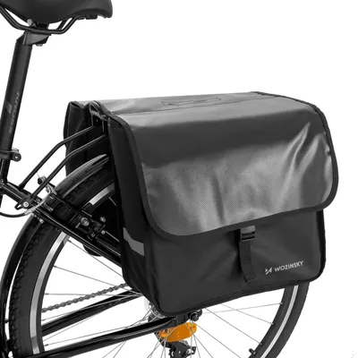 Produktbild von Wozinsky WBB34BK, Sattel, Fahrradtasche, Polyester, Schwarz, 28 l, 350 mm