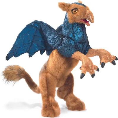 Produktbild von Folkmanis Handpuppe Greif 56cm, Drache, Löwe, Vogel 3193