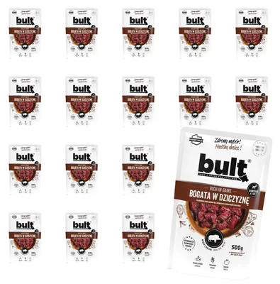 Produktbild von Bult | Feuchtfutter für Hunde Wild - 20x500g - 75% Fleisch - Ohne Künstliche Zusätze - Unterstützung Der Verdauung