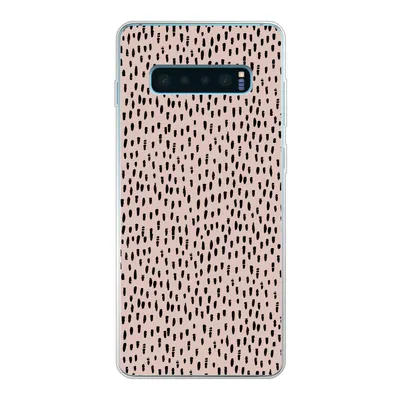 Produktbild von MuchoWow® Handyhülle Schutzhülle Hülle für Samsung Galaxy S10 Lite Polka dots - Rosa - Schwarz Silikon Softcase Handy Hülle - Schutz