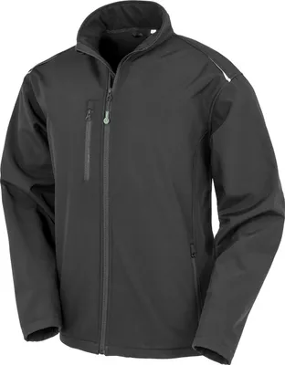 Produktbild von Result Genuine Recycled - Softshelljacke für Herren PC4205 (L) (Schwarz)