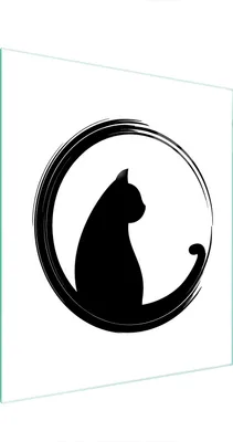Produktbild von Glasschneidebrett 45x52 Katze