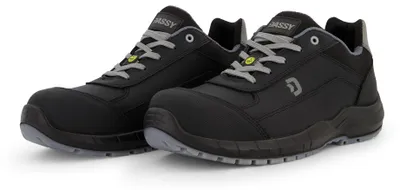 Produktbild von DASSY® Horus S3S FO SR ESD Sicherheitshalbschuhe | EN ISO 20345:2022 | DGUV 112-191 | Mikrofaser | Gr. 36–48 | 25595 schwarz 43