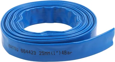 Imagen del producto de Manguera plana de jardín de PVC para bombas de agua 10 m x 25 mm KATSU 664423.