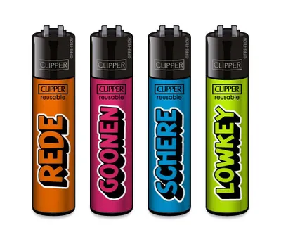 Produktbild von Clipper Feuerzeug 4er Set FFX Jugendwort 2025