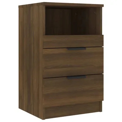 Produktbild von vidaXL Noční stolek hnědý Dubový vzhled Dřevěný materiál