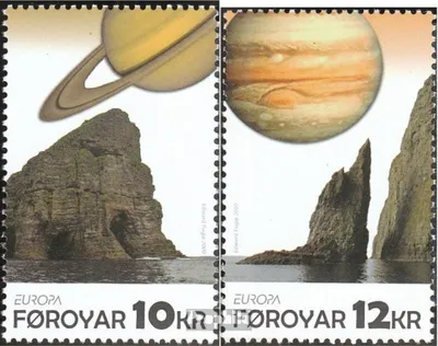 Produktbild von Briefmarken Dänemark - Färöer 2009 Mi 675-676 (kompl.Ausg.) postfrisch Europa: Astronomie