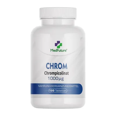 Produktbild von Chrom Chrompicolinat – Besserer Stoffwechsel – 120 Tabletten