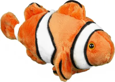 Produktbild von Kuscheltier Clownfisch 19 cm orange/weiß Fisch Plüschtier