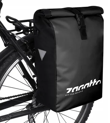 Zdjęcie produktu dla Sakwa rowerowa wodoodporna sakwa na bagażnik boczna tylna pojemna ZAGATTO