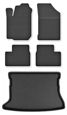 Obrázok produktu pre Vaničkové autokoberce + vaňa kufra pre: Toyota Auris I 2006-2012 hatchback 5 ks