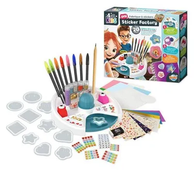 Produktbild von Buki Stickerstudio 3D Sticker Bastelset kreatives Spielzeug Kinder