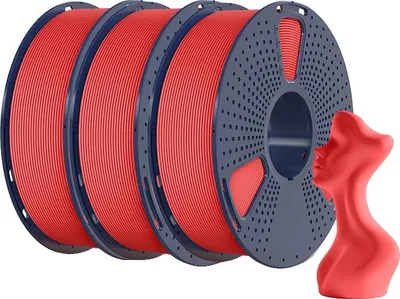 Zdjęcie produktu dla filament do druku 3D, wysokie natężenie przepływu, kilka filamentów, czerwony