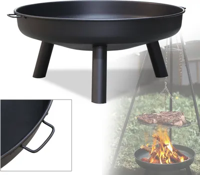Produktbild von TolleTour Feuerschale Heizstrahler 80 cm Gemütliche Feuer Garten Feuerkorb Terrassenfeuer