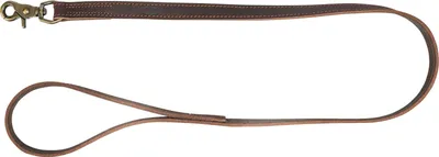 Produktbild von TRIXIE Rustic Fettleder Hundeleine - dunkelbraun - 1,00 m/25 mm