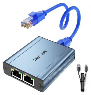 Image de Diviseur Ethernet haute vitesse, 1 entrée vers 3 sorties, 100/1000 Mbps, connecteur RJ45