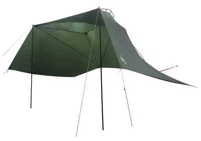 Immagine prodotto di Tenda da auto vidaXL con tetto, verde oliva, 350 x 250 cm, in poliestere e acciaio
