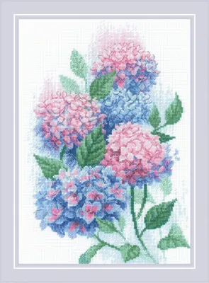 Immagine prodotto di Kit per ricamo con motivo di ortensie