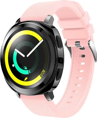 Produktbild von Strap-it Samsung Gear Sport Armband Silikon (Hellrosa)