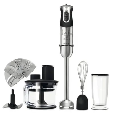 Zdjęcie produktu dla Cecotec Powerful Titanium 1000 Pro, Blender immersyjny, 800 l, Rozgniatacz do lodu, 1000 W, Czarny, Stal nierdzewna