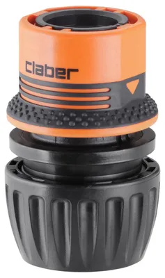 Imagen del producto de Claber Conector rápido universal Ergogrip para mangueras de 1/2", 5/8" y 3/4" - Modelo 8547