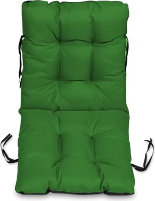 Produktbild von Stuhlkissen Sitzkissen und Rückenkissen für Stühle - 48x96 cm - Outdoor und Indoor - grün