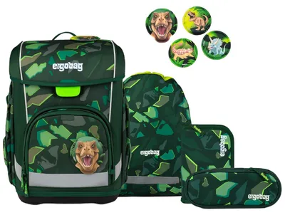 Produktbild von ergobag cubo light Schulranzen-Set DinosauriBär