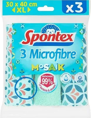 Obrázek produktu pro Spontex Mozaikové Čisticí Utěrky, 3 kusy