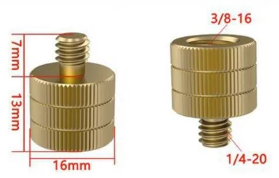 Productafbeelding van Koperen schroef van 1/4 inch voor een schroefgat van 3/8 inch