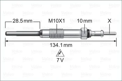Produktbild von VALEO 345250 Diesel Glühkerze für BMW 3 Touring (E91)