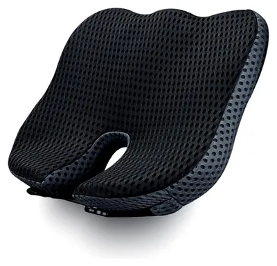Produktbild von Orthopädisches Autositzkissen Memory Foam - Ergonomisches Keilkissen & Sitzkissen für Auto & LKW - Entlastung von Steißbein & Ischias - Sitzerhöhung Fahrersitz