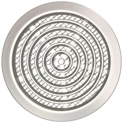 Productafbeelding van KOTARBAU® Ventilatierooster, zilver, satijn, rond, diameter 80 mm, met insectenhor