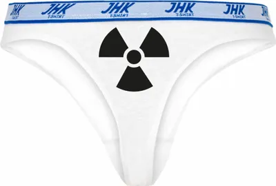 Produktbild von Damen Thong Slip - Boxer-0033-woman-white-v-S - weiß - S - vorn - X-RAY - Radioaktiv - lustiges Motiv - Spruch - Unterwäsche - Unterhose - Freizeit - lustig