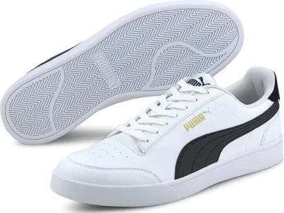 Produktbild von Puma Puma Shuffle White Black Team Gold Größe EU 42,5 Normal