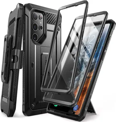 Produktbild von Supcase Unicorn Beetle Pro 2-Set Galaxy S22 Ultra Schwarz