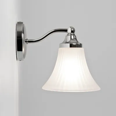 Zdjęcie produktu dla Kinkiet ścienny 1xG9 chrom szkło lampa łazienkowa światło nostalgia