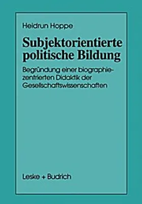 Obrázok produktu pre Subjektorientierte politische Bildung