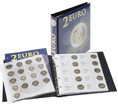 Produktbild von Lindner 1118M Vordruckalbum 2 EURO-Gedenkmünzen: Alle Euro-Länder (chronologisch bis Spanien 2012)