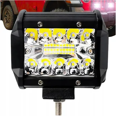 Produktbild von LED-Arbeitsscheinwerfer 60W – Leistungsstarker Combo-Halogen-Suchscheinwerfer 12V 24V – Wasserdichter IP68 LED-Reflektor (6000 lm) für Traktor, Offroa