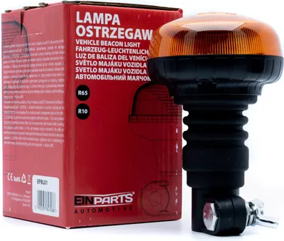 Image de lampe d'avertissement LED 54W sur broche, homologation ECE R65, orange
