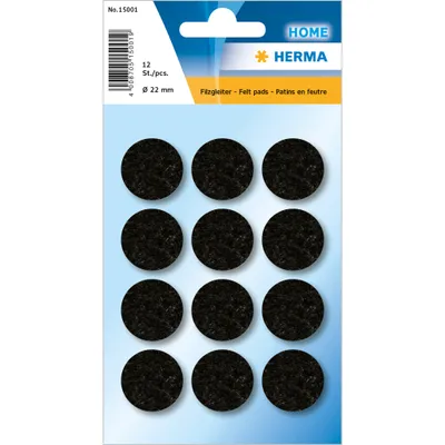 Immagine prodotto di Piedini in feltro Ø 22 mm in feltro agugliato nero